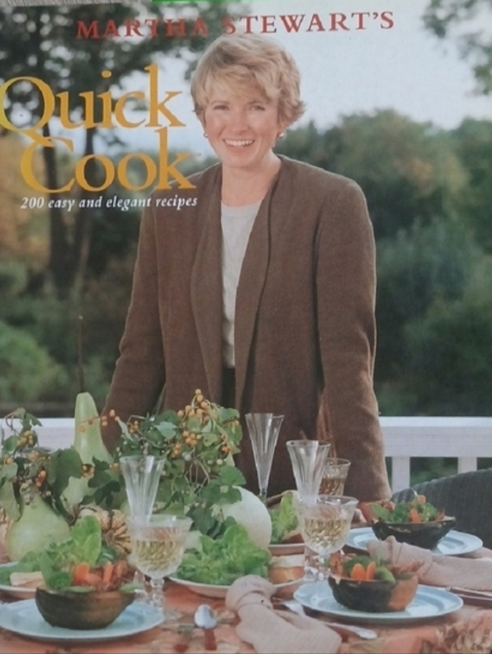 Martha Stewart's Quick Cook Cookbook 1983 First Edition Paperback Soft Cover
